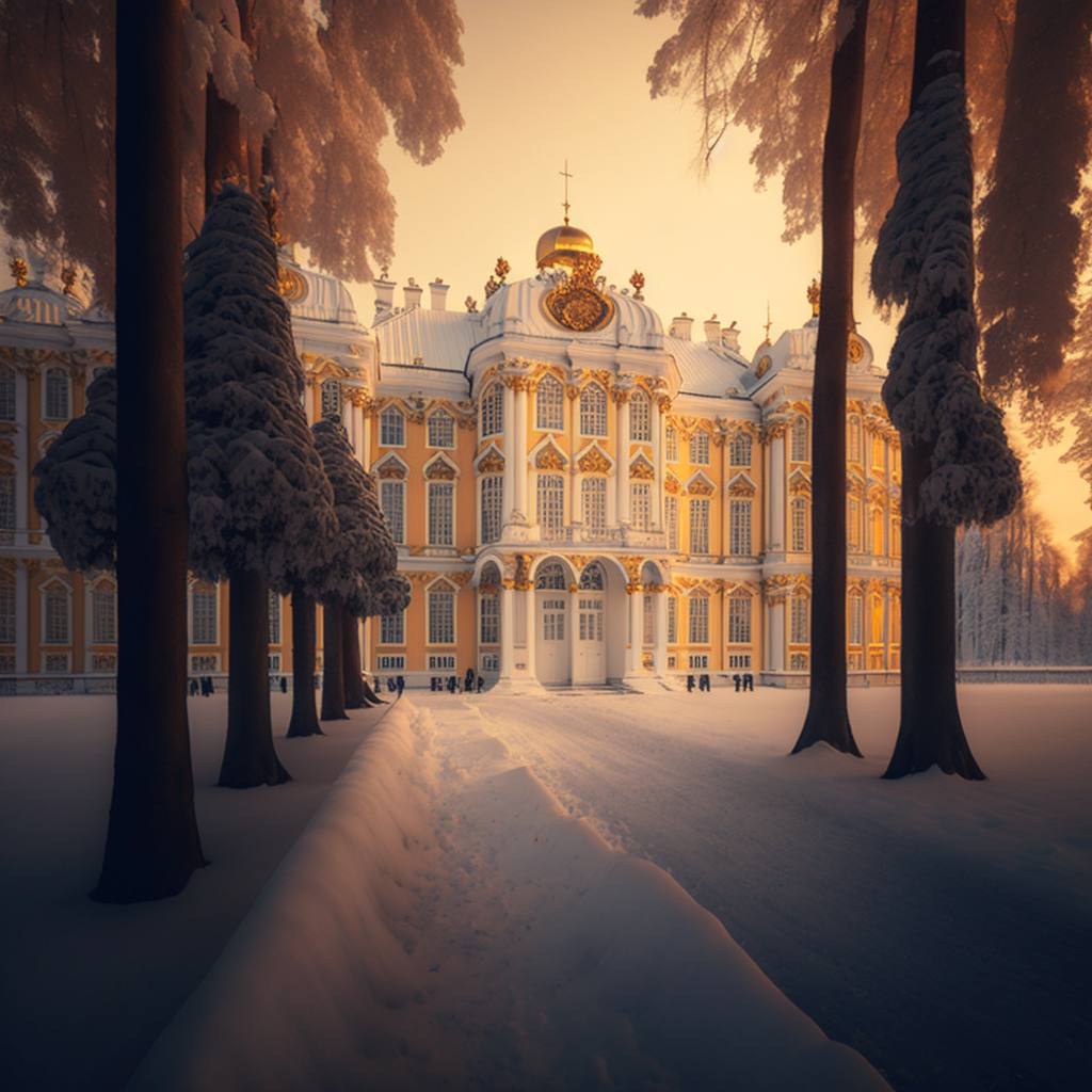 Царское село зимой